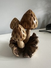 Wooden Mushroom House Decor