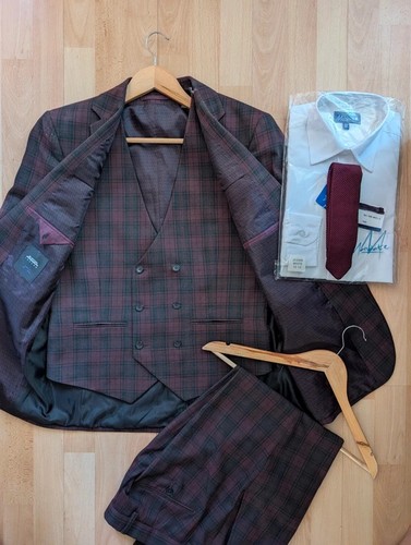 Burton menswear burgundy plaid - menswear,