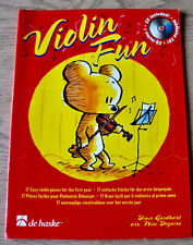 VIOLIN FUN 17 EASY PIECES SHEET MUSIC BOOK BEGINNER +CD (1999)