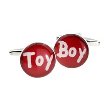 Fun Toy Boy Design Cufflinks Presented in Personalised Box