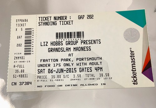 Madness original ticket - madness,