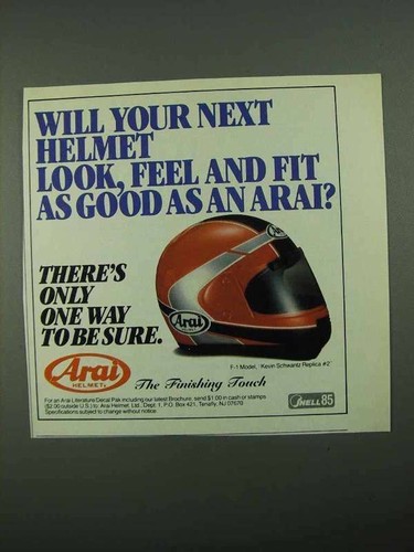 1988 arai model kevin - f-1,