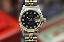 Rolex Datejust 69173 Factory Stardust Diamond Dial 26mm Box & Papers