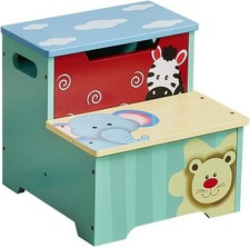 2-Steps Step Stool Kids Wooden
