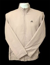 Adidas Retro Womens Tracksuit Top Jacket UK 12 Dusky Pink