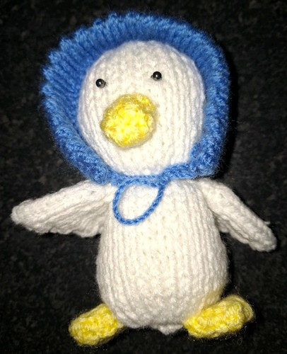 Brand new handknitted - toy, duck
