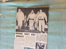 c1-1 ephemera 1962 picture margate zodiac boats calais dover france