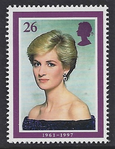 Lady diana 1998 stamp - diana,