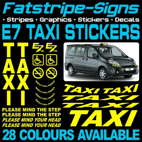 Fits peugeot taxi stickers - fits,