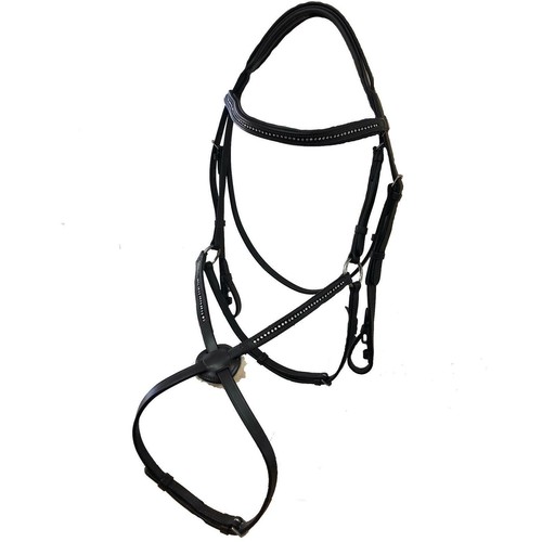 Horse leather grackle bridle - leather,