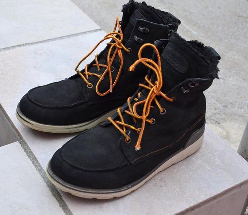 Mens ecco boots black nubuck - ecco,