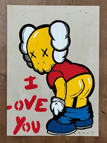 Kaws drawing and painting - kaws,