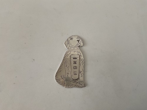 Vintage sterling silver - , dog