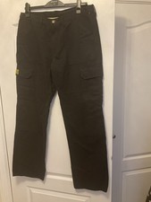 Draggin Jeans Kevlar Blend Black Cargo Trousers Size 36 Utility Motorcycle