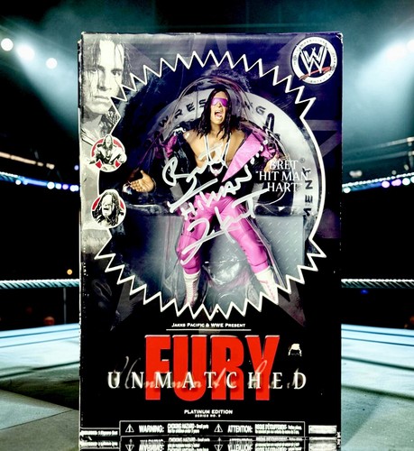 Wwe bret hart signed - bret, unmatched