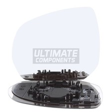 Wing Mirror Glass Citroen C3 Picasso 2009-> Chrome Convex Heated Passenger Side