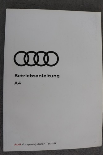 Audi owners manual - audi,