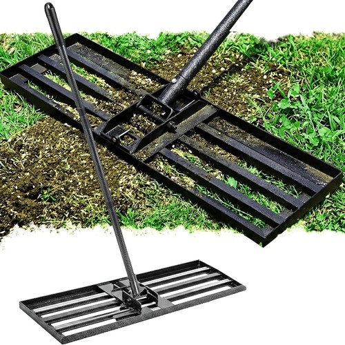 Leveling rake tiltable handle - tiltable,