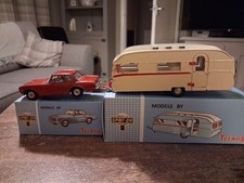 SPOT-ON TRIANG # 264 TOURIST CARAVAN & #278 MERCEDES 250 SL WITH REPRO BOXES