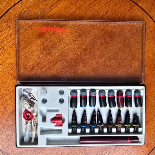 1970 rotring varioscript set - 1970's,