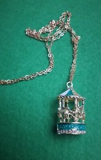Merry Go Round Carousel Fairground Horses Chain Necklace
