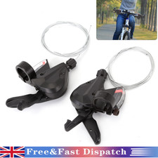 Bike Gear Shifter 3x8 24 Speed Shift Lever Cable Trigger for Shimano Acera UK