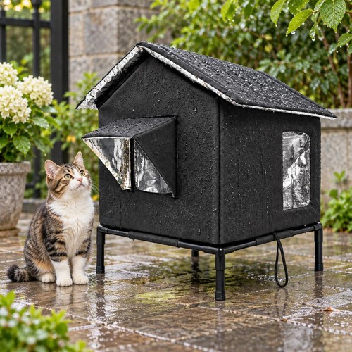 Outdoor cat shelter foldable - cat,