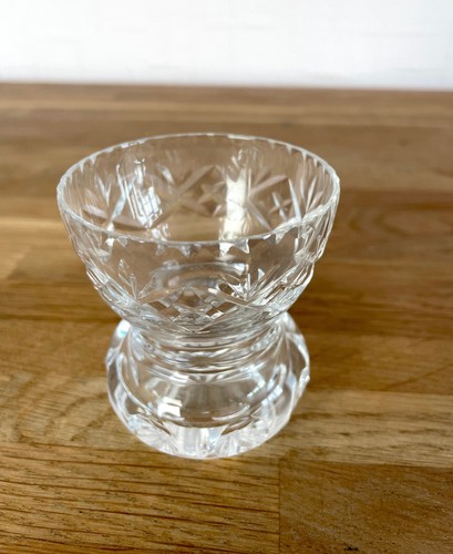 Crystal cut glass condiment