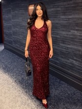 ZARA New WOMAN SEQUIN V-NECK