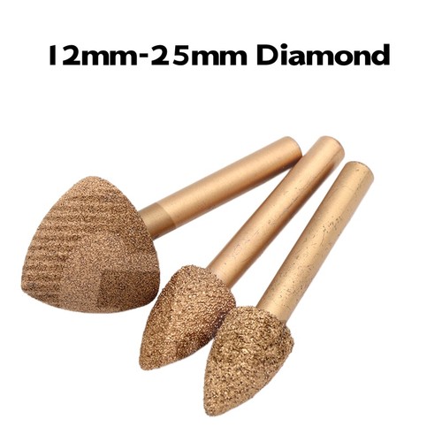 12mm 25mm diamond brazing burr - 12mm-25mm,