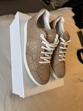 Christian Dior Leather Nude Trainers Size 38