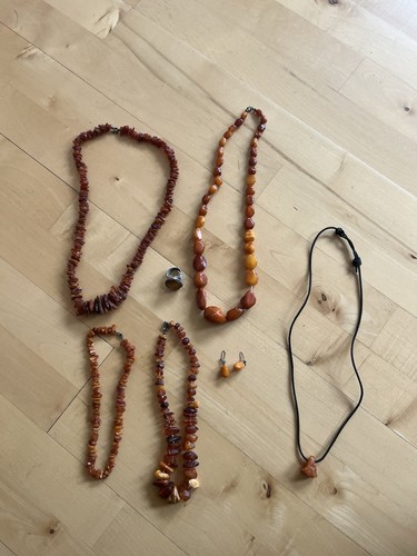 Different amber jewelry - different,