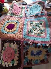 Hand Made Dolls Blanket Crochet/knitted Doll baby Blankets for pram Or Cot
