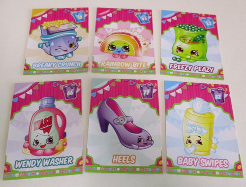 Shopkins collector cards six - shopkins,