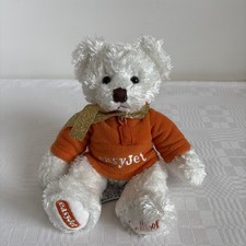 EasyJet Teddy Bear Gulliver Russ in Orange Jumper Plush Soft Toy 10”/26cm Tall