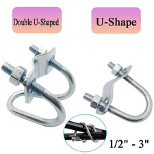U-Bolts Pipe Clamp Double Pipe Clamp Pipe Buckle for Greenhouse Awning Frames