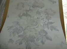 1 ROLL OF MULBERRY HOME GARDEN PEONY WALLPAPER FG071/J79 SILVER/IVORY