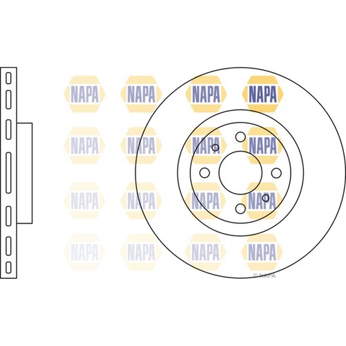 Brake discs vented for fiat - 2x,