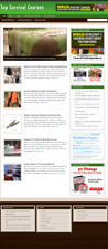 Survival Courses Niche Website Ready Made Affiliate Website-Free Hosting / Setup