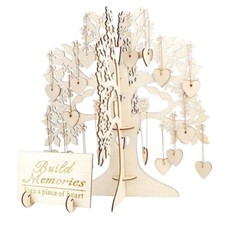 Wooden Wedding Guest Book Wish