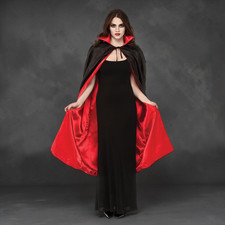 48” Black Red Satin Vampire