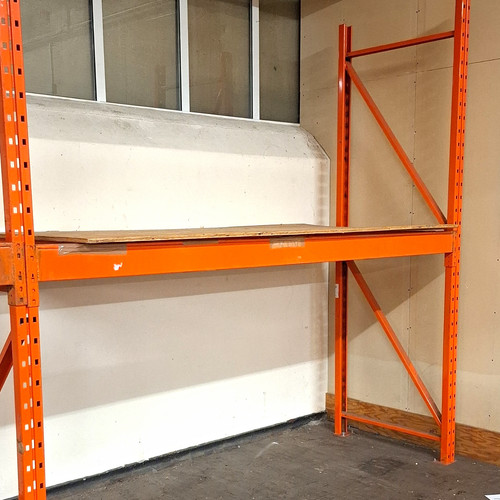 Orange warehouse pallet - orange,