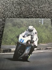 8x8 Canvas Of Guy Martin During The 2017 Isle Of Man TT Races