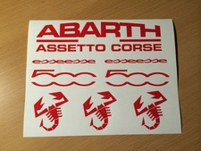 Fiat 500 sticker set Abarth