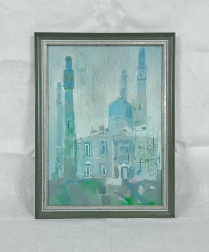 Original oil painting mosque - oil,