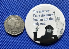John Lennon Imagine the Beatles Very Large music badge pop