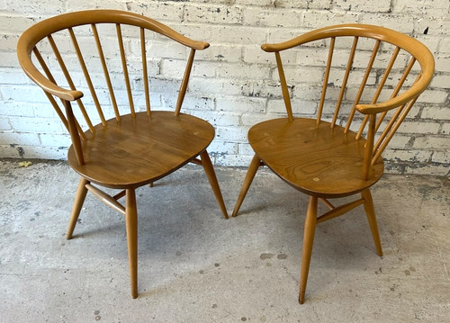 Pair mid century ercol - mid,