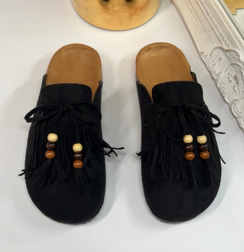 Womens suede mule loafers - mule,