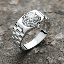 9ct White Gold Watch Style