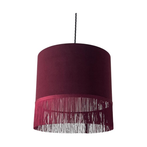 Lampshade burgundy velvet with - lampshade,
